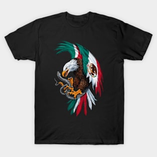 Mighty Mexican Eagle Emblem T-Shirt